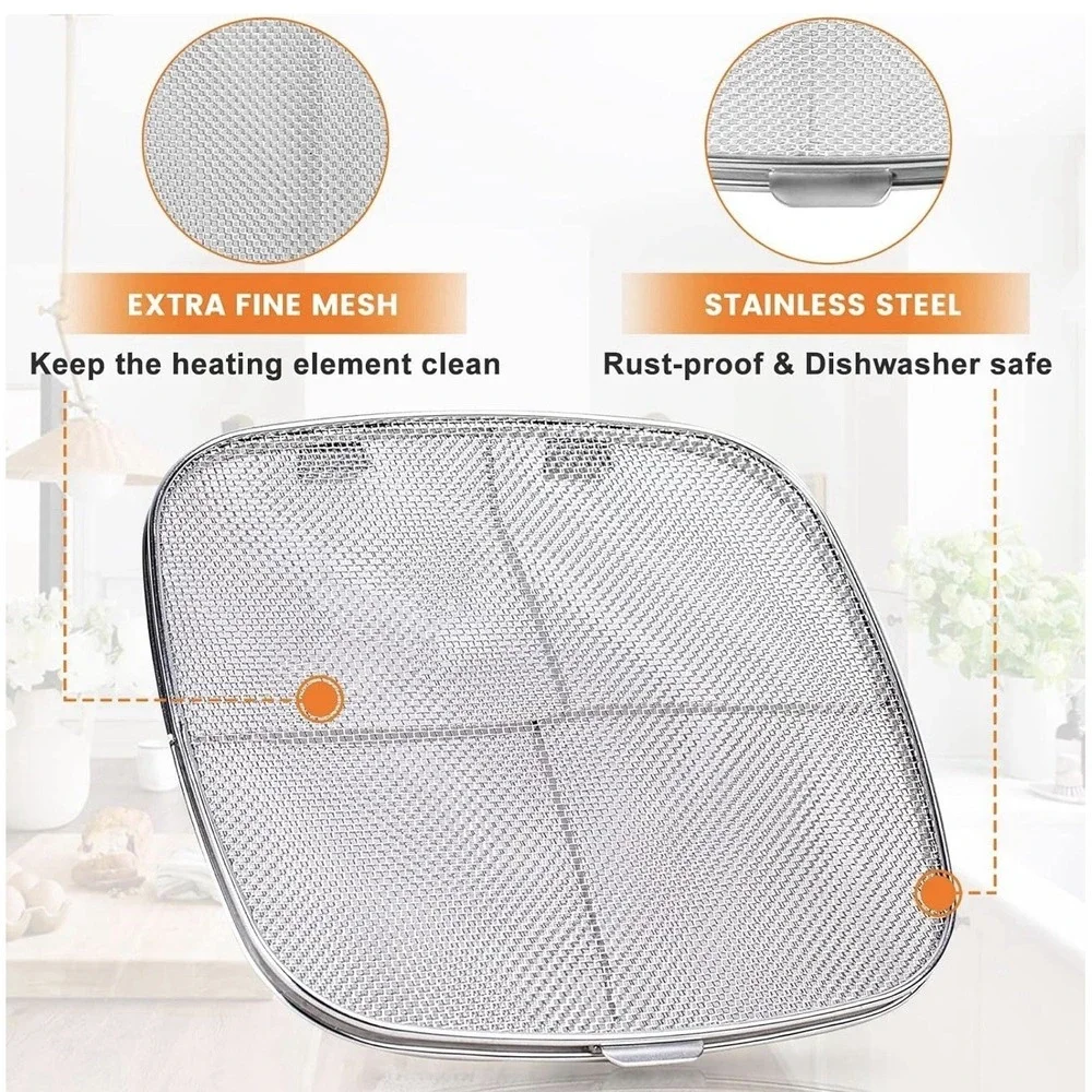 New Stainless Steel Splatter Shield for Ninja Foodi AG300, AG300C, AG301C, AG302